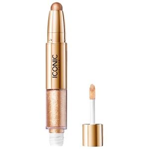 Iconic London Glaze Dual Ended Eyeshadow Crayon Mirage Nude Gold $30 New